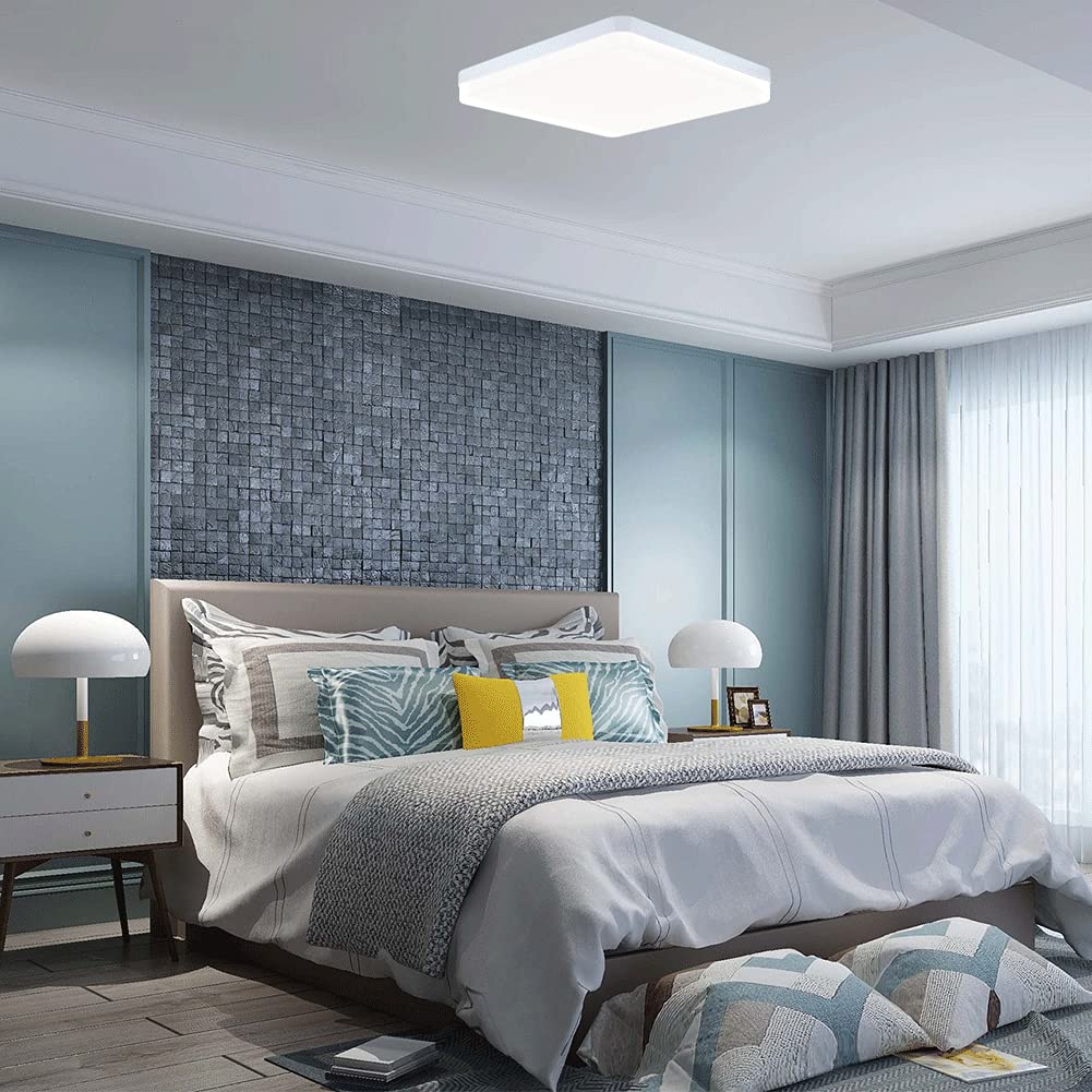 ELEPHANTBOAT® 30W LED Ceiling Lights, Daylight White Ceiling Light 6500K, 2520LM Bright Indoor Ceiling Lights for Bedroom, Kitchen, Hallway, Outside Porch and More ELEPHANTBOAT® 30W LED Ceiling Lights, Daylight White Ceiling Light 6500K, 2520LM Bright Indoor Ceiling Lights for Bedroom, Kitchen, Hallway, Outside Porch and More